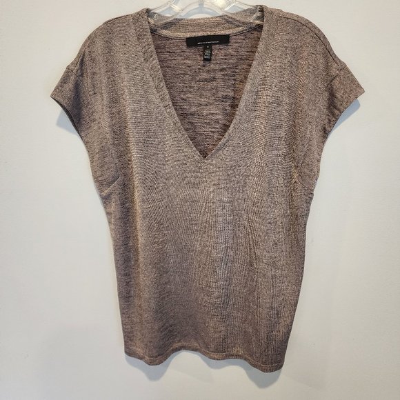 White House Black Market Tops - WHBM Metallic Power Tee, Size S, Like New
